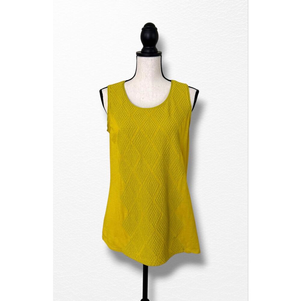 Coldwater Creek Embroidered Knit Sleeveless Top, Size M